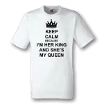 teniska-keep-calm-because-im-her-king